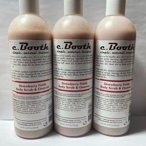 3 c. Booth Strawberry Fields Body & Scrub Cleanser